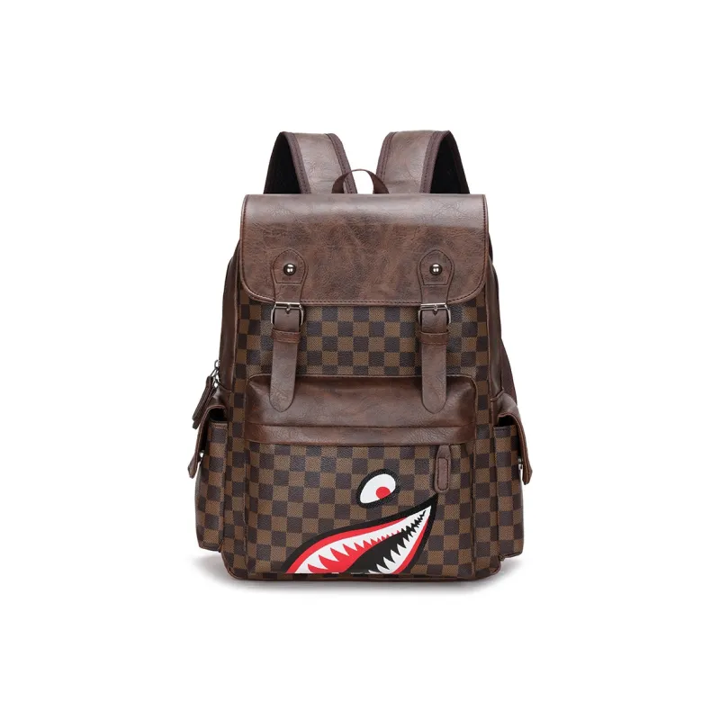 Techson PU Backpack Regular Unisex Multicolor-5