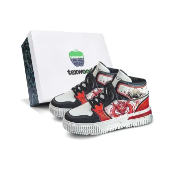 TEXWOOD Anti Slip And Wear Resistant Height Increasing Coverage High Top Skateboard Shoes Unisex