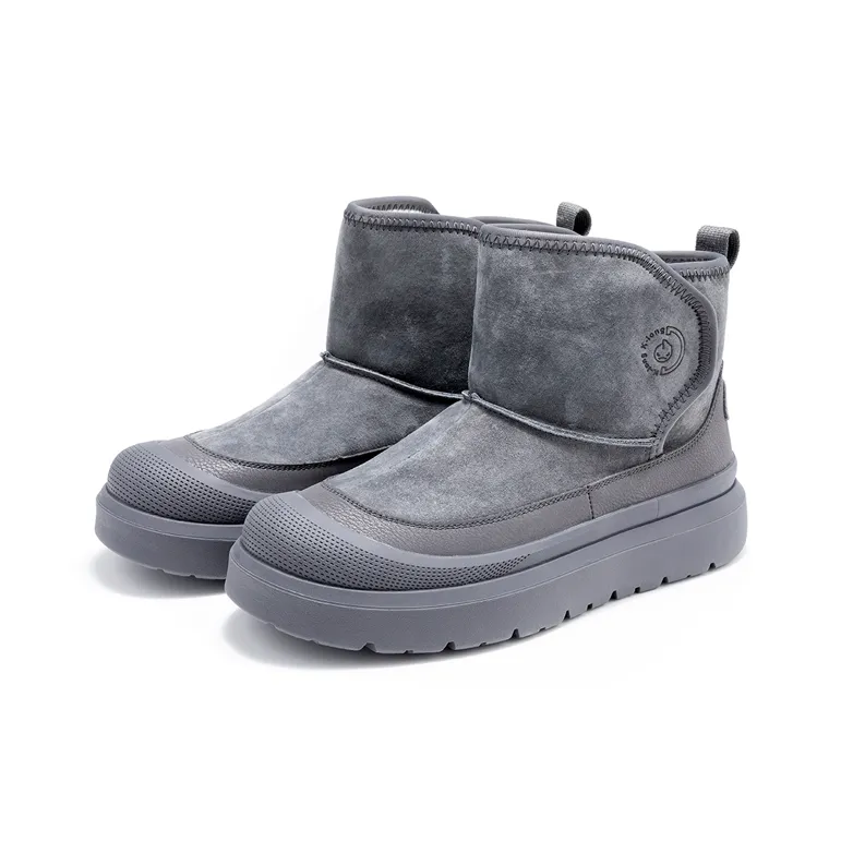 KANGLONG Thermal Cushioning Coverage Height Increasing Balance Abrasion Resistant Slip Resistant Snow Boots Men's-1