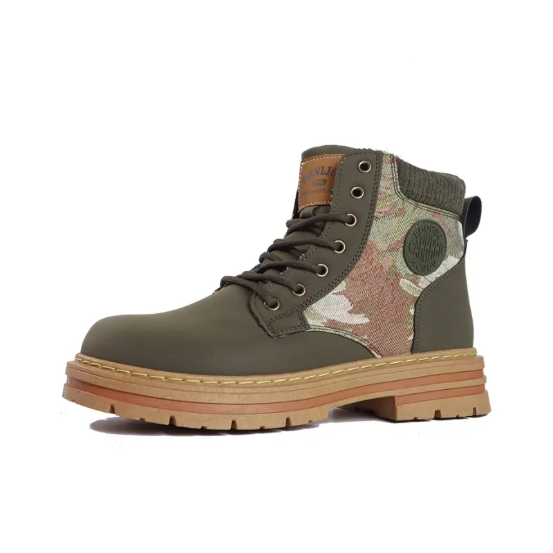 Tonlion Short Martin Boot Men's Army Green-1