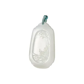 Jade Said Pendants Pale Greenish-White Jade Unisex