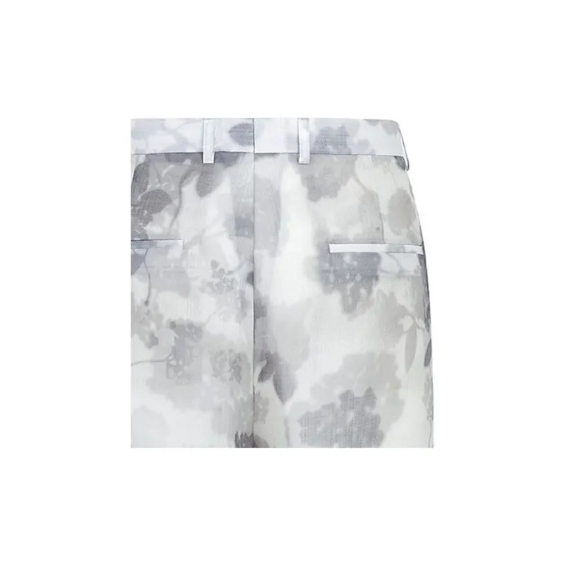 FENDI Casual Shorts Men Gray-3