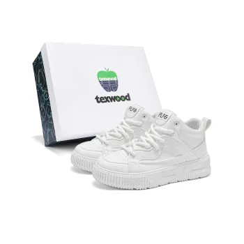 TEXWOOD Anti Slip And Wear Resistant Height Increasing Coverage High Top Skateboard Shoes Men's
