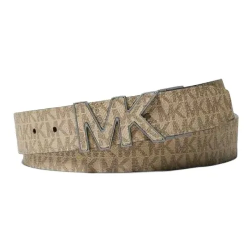 MICHAEL KORS Cow Leather Artificial Leather Metal Leather Belts Men's Brown -