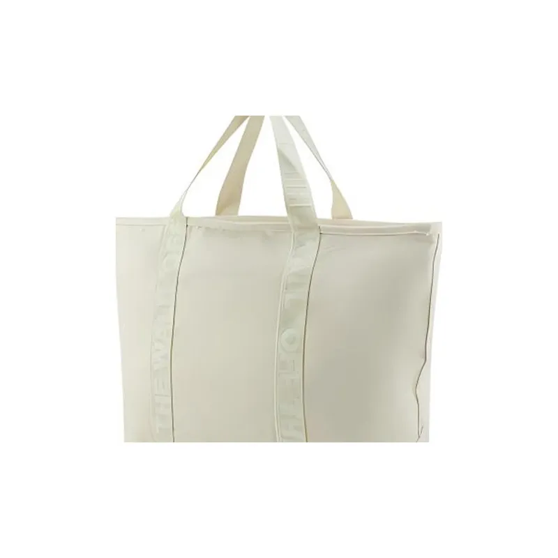 Vans Canvas Tote Bag, Shopping Bag, Canvas Bag, One Shoulder Handbag Regular Unisex Beige Yellow-3