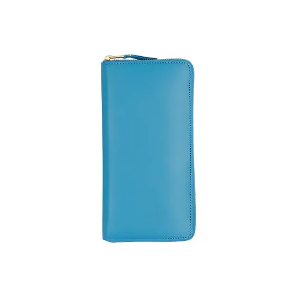 CDG Calfskin Wallet Regular Women's Blue-2