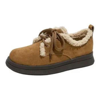 Qiao Anju Home Slippers Khaki Maroon