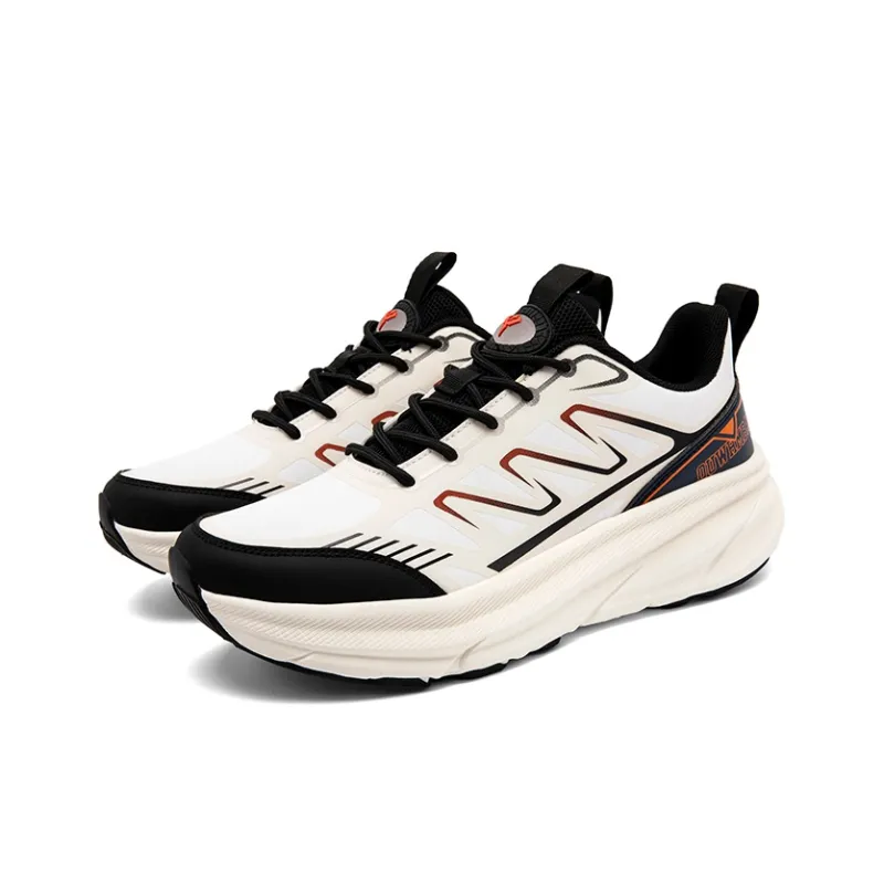 OUWENHEIMANBA Running Shoes Unisex Low Top Black/Neon Orange/White/Gray/Green/Gold-23