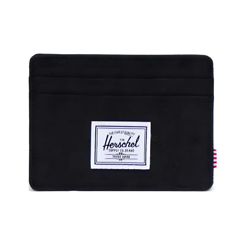 Herschel Recycled Material Card Holder Regular Men's Black-0