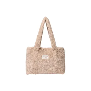 COVERNAT Polyester Tote Bag, Shopping Bag, Handbag, Shoulder Bag Medium Size Women's Beige