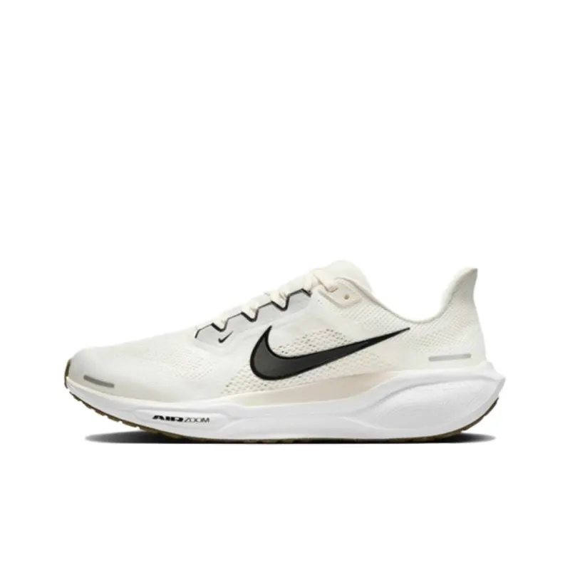 Nike Pegasus 41 Anti Slip Wear Resistant Low Top Running Shoes Men's White-0