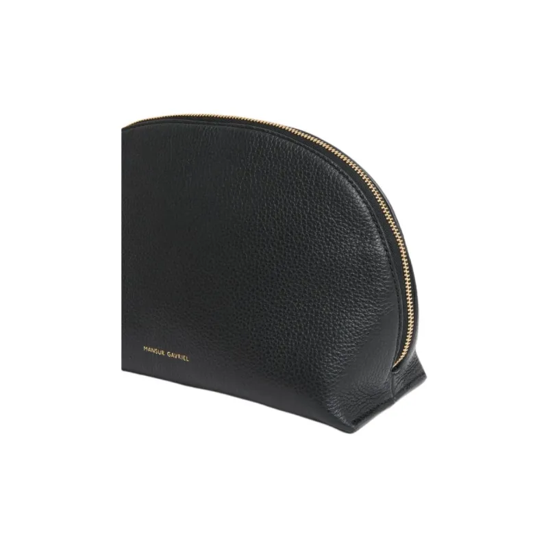MANSUR GAVRIEL Litchi Grain Leather Clutch Women's Black-3