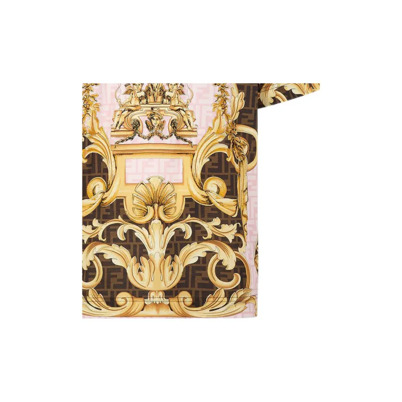 Versace X FENDI X VERSACE T-Shirts Men Pink-3