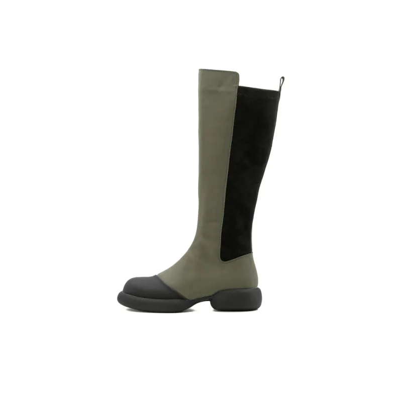 Little Sue Knee high Boots Women's Black/Concrete Gray-6
