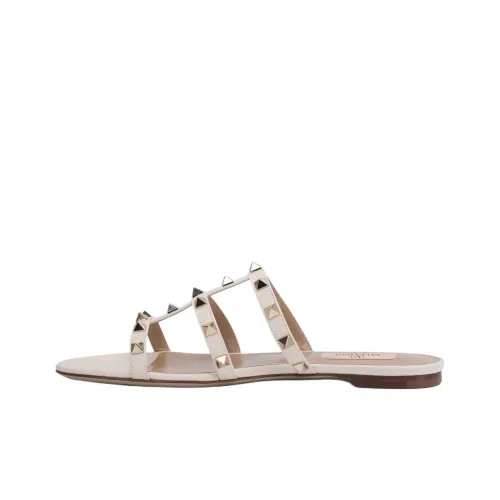 Valentino Garavani Rockstud Slip On Flat Sandals Women's