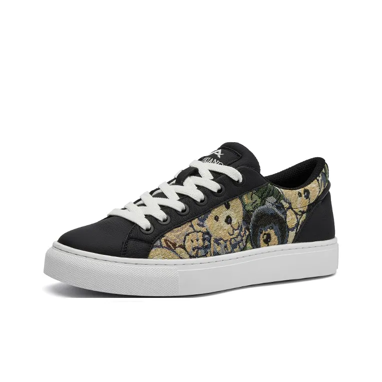 Oak Elephant Coverage Low Top Skateboard Shoes Men's Black-1