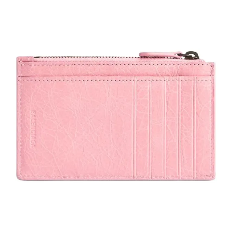Balenciaga Le City Lambskin Card Holder Women's Pink-1