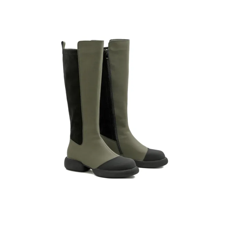 Little Sue Knee high Boots Women's Black/Concrete Gray-8