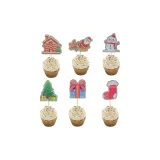 6 Pcs Small Christmas Cake Stickers[Free with Order]