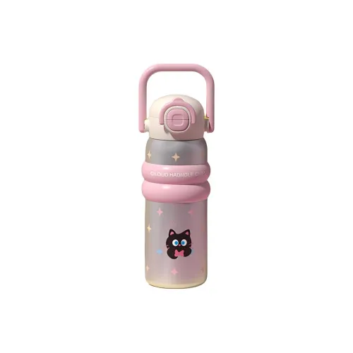 Complex Bouncing Cup Big Belly Water Bottle With Straw Insulated Cup 316 Stainless Steel 600ML