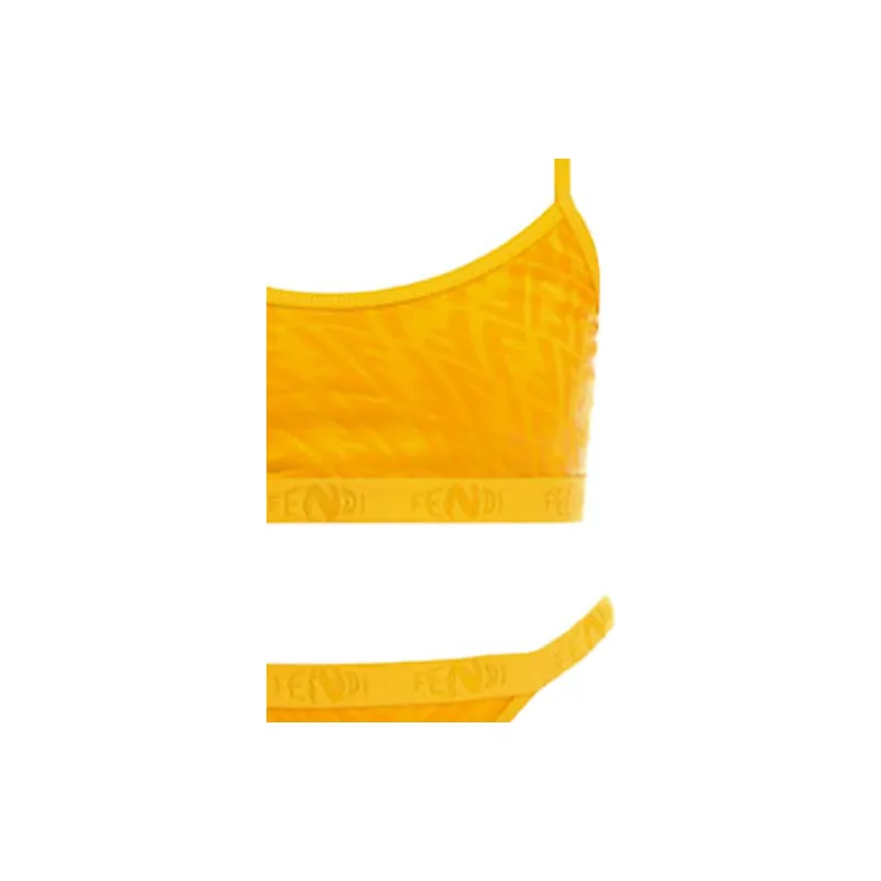 FENDI Two-Piece Swimsuits Women's Yellow-1