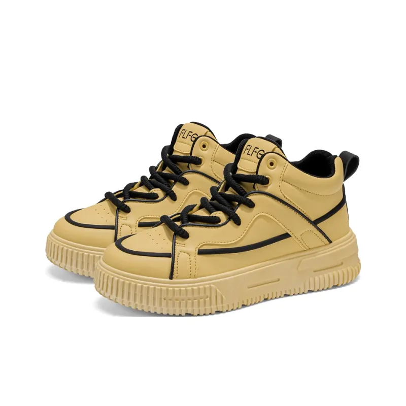 TEXWOOD Anti Slip And Wear Resistant Height Increasing Coverage High Top Skateboard Shoes Men's-3