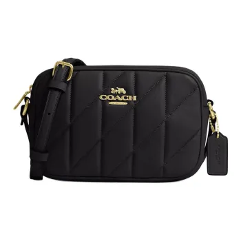 COACH Nappa Leather Camera Bag, Crossbody Bag, Shoulder Bag Mini Women's Black