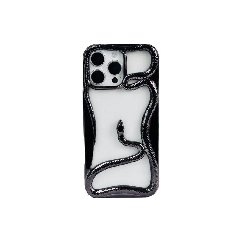 Wei Xin TPU Material Cut Out Snake Year Limited Phone Cases Compatible With IPhone 16/15 Pro Max/Apple 13/14 Pro/Max-15