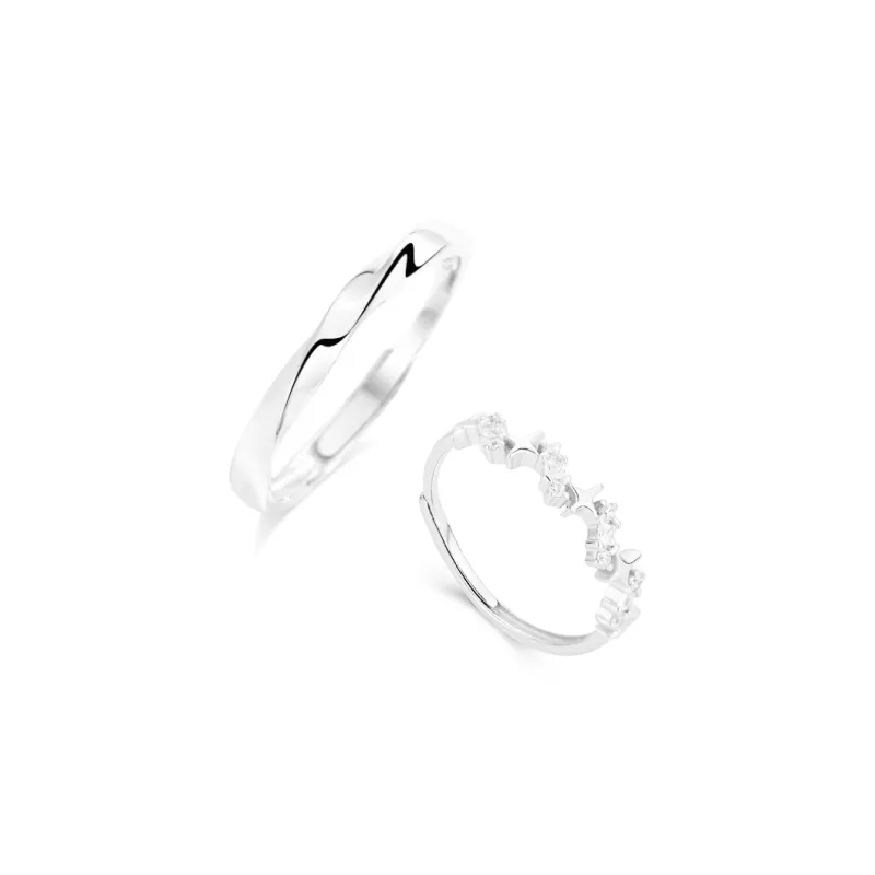 JOYDINNY Sterling Silver Rings Unisex-0