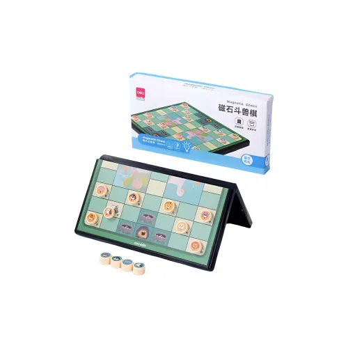 Deli Flight Chess, Checkers, Go, Stratego, Chinese Chess, Magnetic Foldable Puzzle Games, Portable Board Games