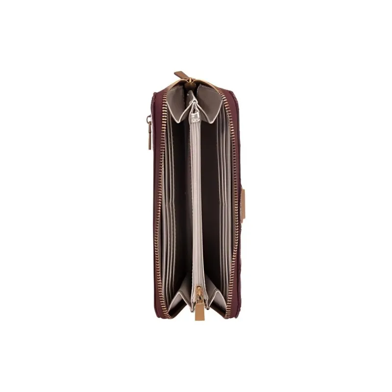 GUESS PU Polyurethane Wallet Women's Burgundy-2