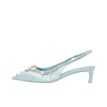 GUCCI Slim Heel High Heels 4.5cm Women's Light Blue