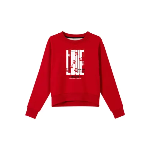 Oudifu Sweatshirts Women's Red