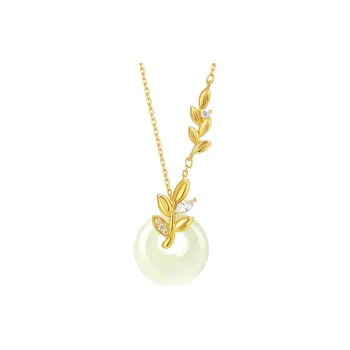 CHINA GOLD Hetian Jade Necklaces White Jade/Pale Greenish White Jade Women's