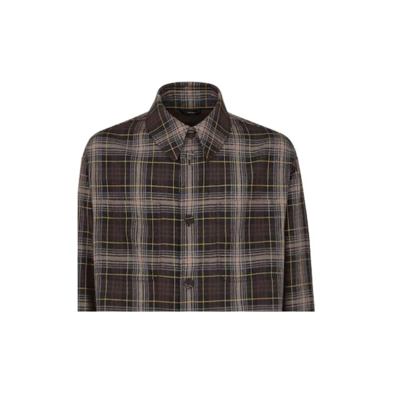 FENDI Checked Long Sleeved Jacket-6