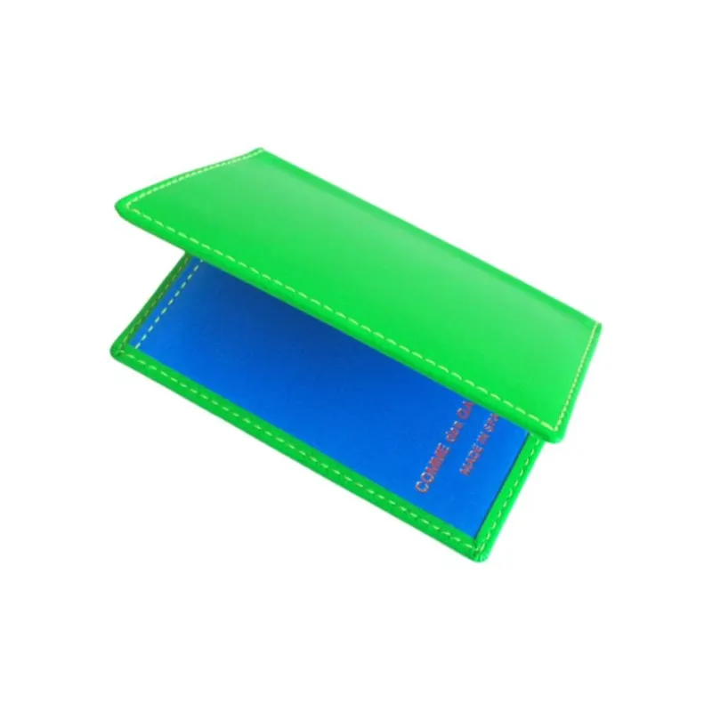 CDG Cow Leather Wallet Regular Unisex Green-4