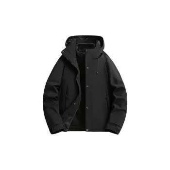 Yalu Water Resistant Windproof UV Protection Breathable Wear Resistant Warm Windbreaker Jacket Unisex Dark Khaki