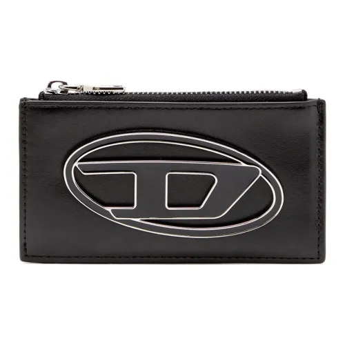 DIESEL Cow Leather Card Holder Women's Black