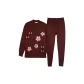 8727 Russet Red (Mock Neck Clothing Sets)