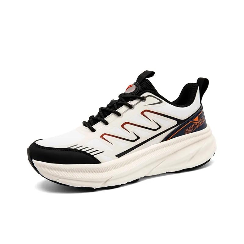 OUWENHEIMANBA Running Shoes Unisex Low Top Black/Neon Orange/White/Gray/Green/Gold-22