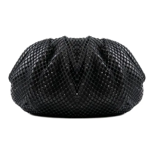 STUDIO AMELIA Chrome-Free Sheep Nappa Leather Clutch Mini Women's Black