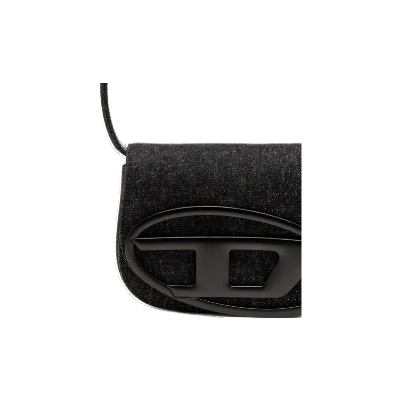 DIESEL 1dr Logo Plaque Shoulder Bag-5