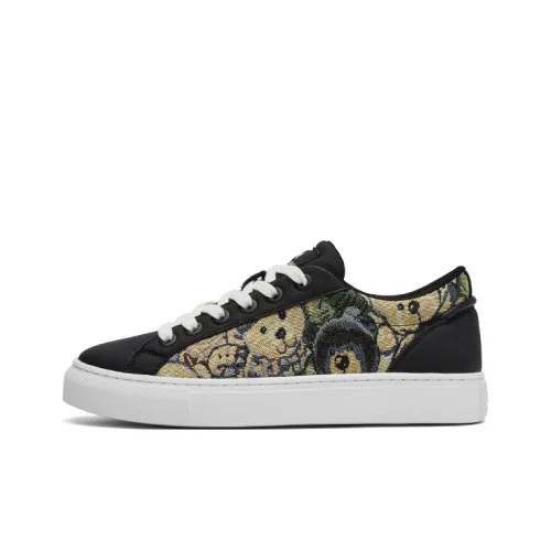 Oak Elephant Coverage Low Top Skateboard Shoes Men's Black
