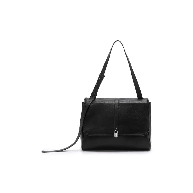 JONBAG Synthetic Leather Shoulder Bag Couple Large Size Women's Mocha/Black-8