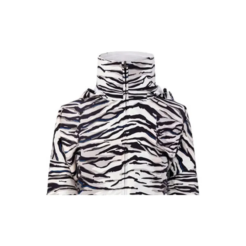 FENDI Trench Coats Women's Black White-2