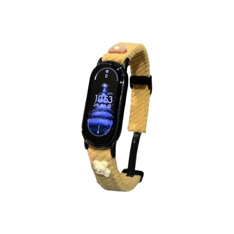 IKYOU Xiaomi Compatibility Watch Band Corduroy Material-14
