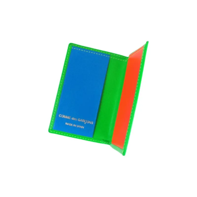 CDG Cow Leather Wallet Regular Unisex Green-3