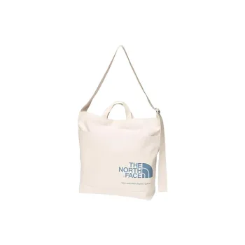 THE NORTH FACE Organic Cotton Crossbody One Shoulder Handbags Regular Unisex Beige & Aegean Sea Blue