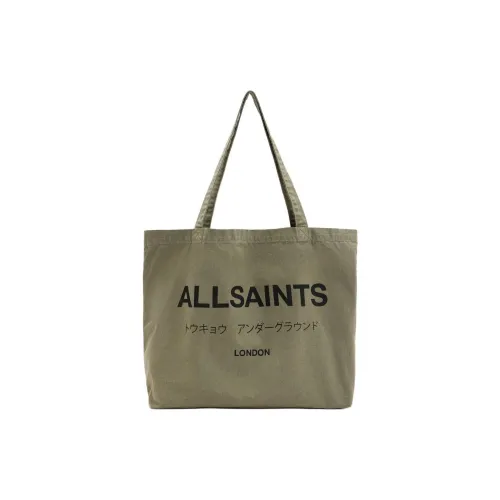 ALLSAINTS Cotton Tote Bag Shopping Bag Shoulder Bags Men's Seaweed Green