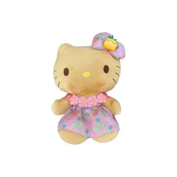 Sanrio Hawaii Collection Hello Kitty Pineapple Garden Pink Skirt Dolls Plush Doll 20.3cm Height